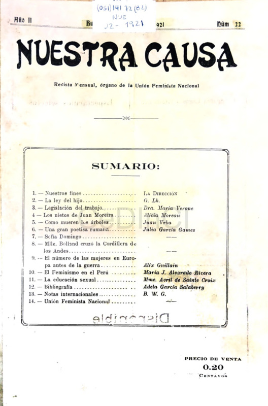Nuestra Causa n° 22