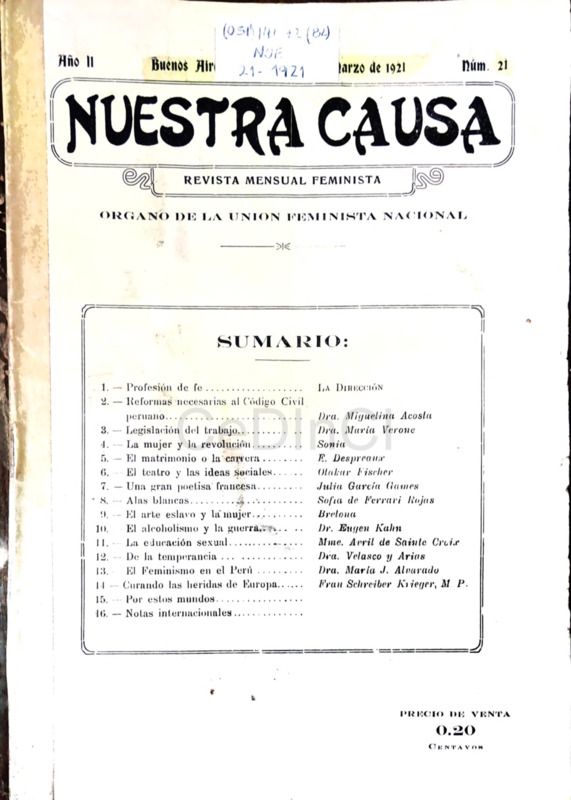 Nuestra Causa n° 21