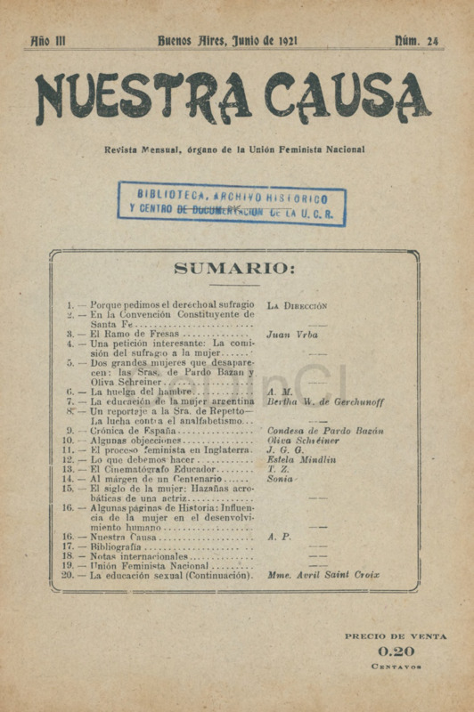 Nuestra Causa n° 24