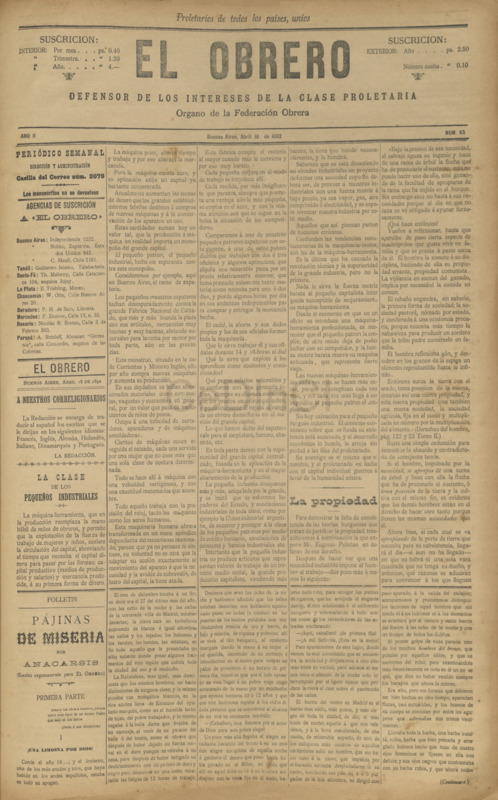 El Obrero 65