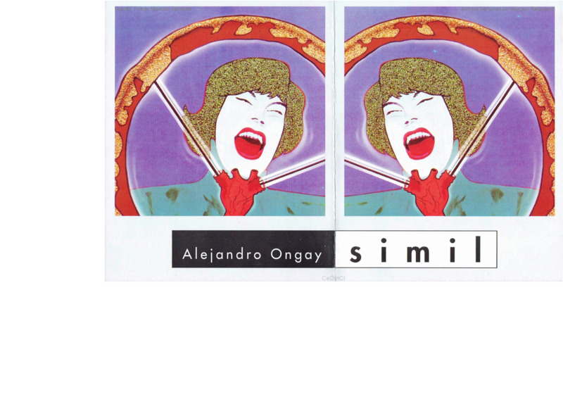 Folleto exposicion Alejandro Ongay